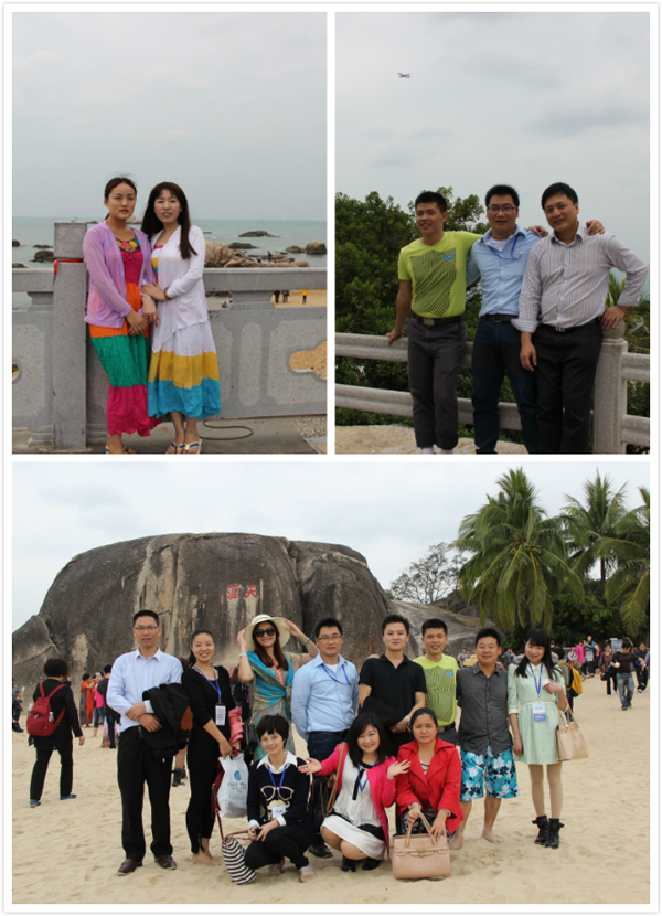 青龍人在天涯海角全景留念 青龍三亞年會(huì)