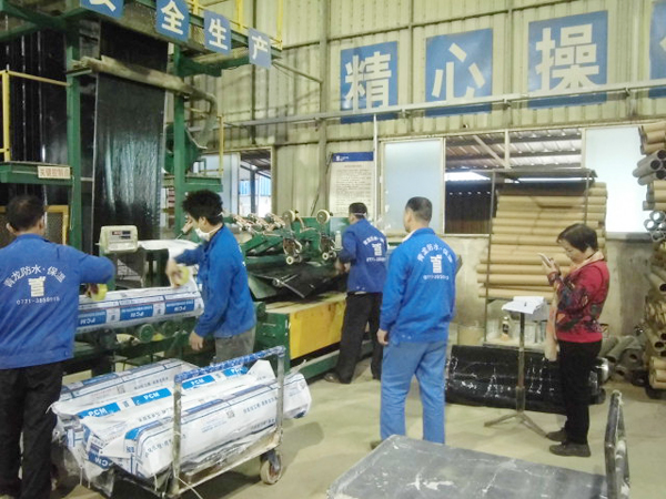中核專家組進行車間考察 防水材料